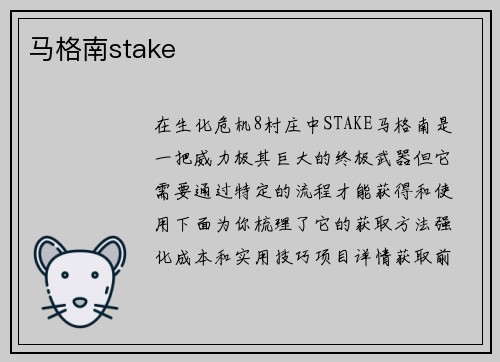 马格南stake